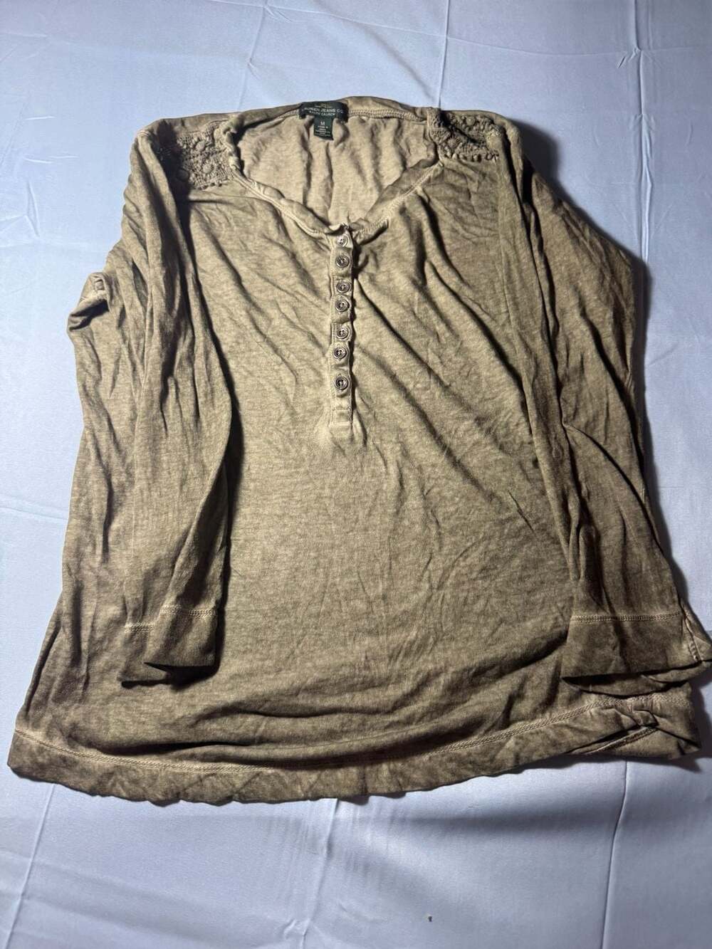 Lauren Jeans Co. Ralph Lauren Women's Long Sleeve Henley Top